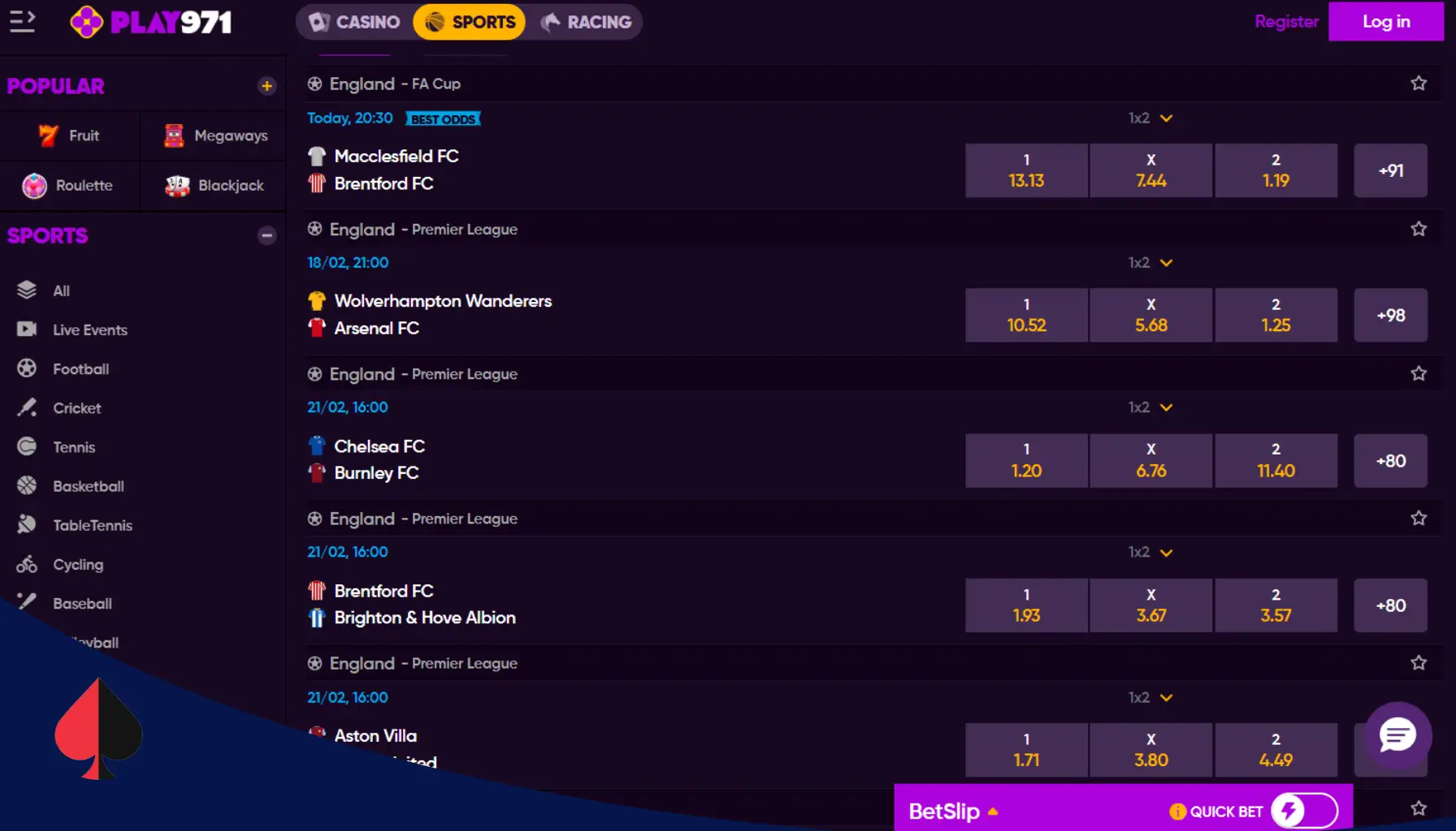 Play971 رهانات رياضية
